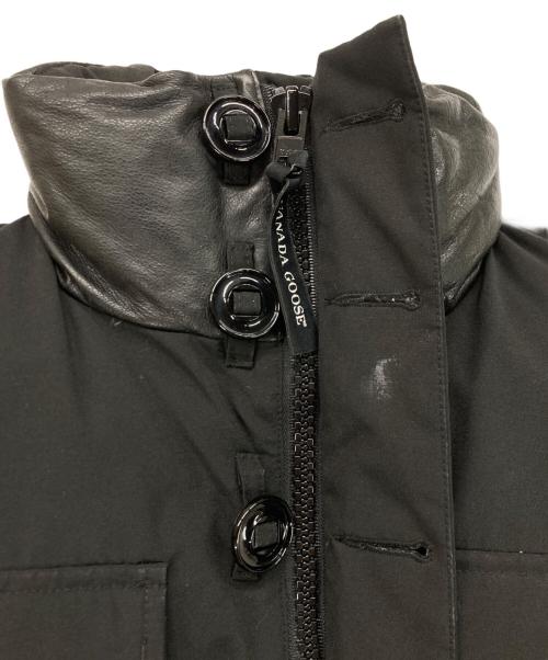CANADA GOOSE（カナダグース）CANADA GOOSE (カナダグース) レザー切替MONTREAL VEST/レザー切替モントリオール・ベスト  ブラック サイズ:Sの古着・服飾アイテム