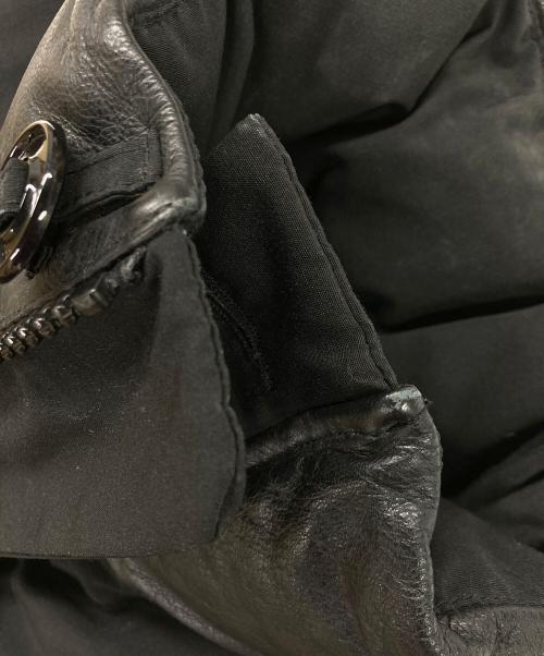 CANADA GOOSE（カナダグース）CANADA GOOSE (カナダグース) レザー切替MONTREAL VEST/レザー切替モントリオール・ベスト  ブラック サイズ:Sの古着・服飾アイテム