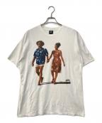 stussyステューシー）の古着「カップルイラストTee」｜ブラック
