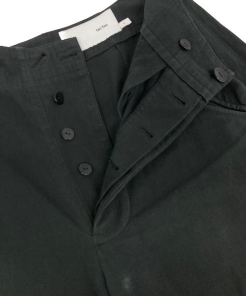 tac:tac（タクタク）tac:tac (タクタク) ワイドタックパンツ ブラック サイズ:Mの古着・服飾アイテム