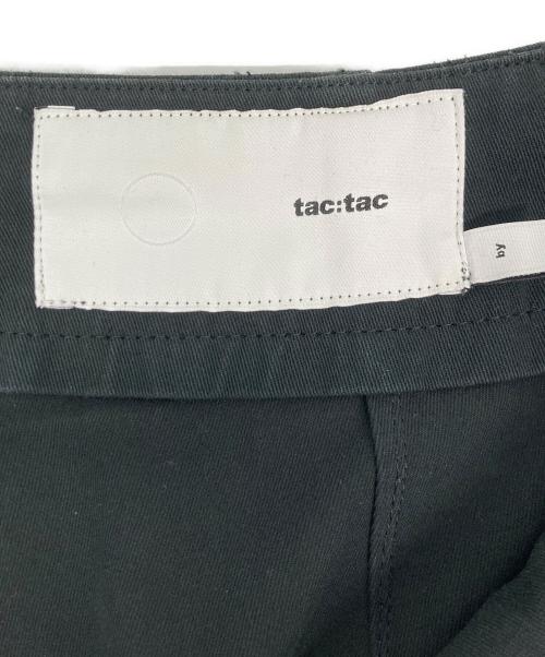 tac:tac（タクタク）tac:tac (タクタク) ワイドタックパンツ ブラック サイズ:Mの古着・服飾アイテム