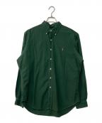 RALPH LAURENラルフローレン）の古着「ボタンダウンシャツ」｜グリーン