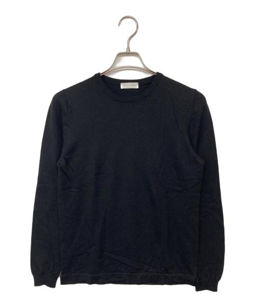 GRAN SASSO（グランサッソ）GRAN SASSO (グランサッソ) クルーネックニット ブラック サイズ:46の古着・服飾アイテム