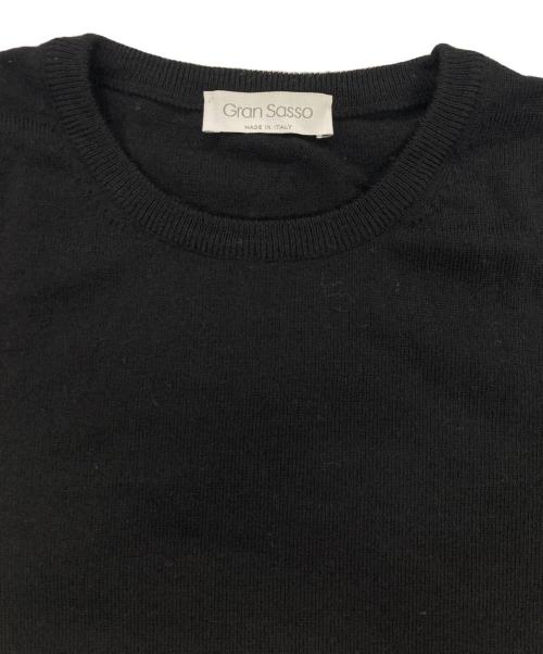 GRAN SASSO（グランサッソ）GRAN SASSO (グランサッソ) クルーネックニット ブラック サイズ:46の古着・服飾アイテム