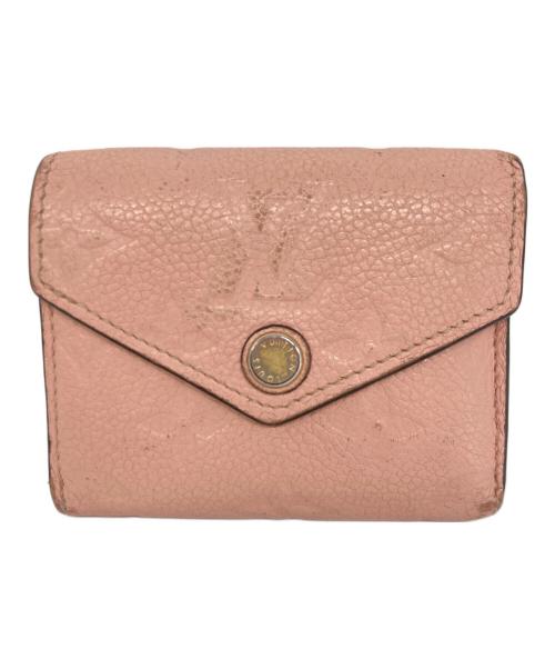 LOUIS VUITTON（ルイ ヴィトン）LOUIS VUITTON (ルイ ヴィトン) アンプラント ポルトフォイユゾエ 3つ折財布 ピンクの古着・服飾アイテム