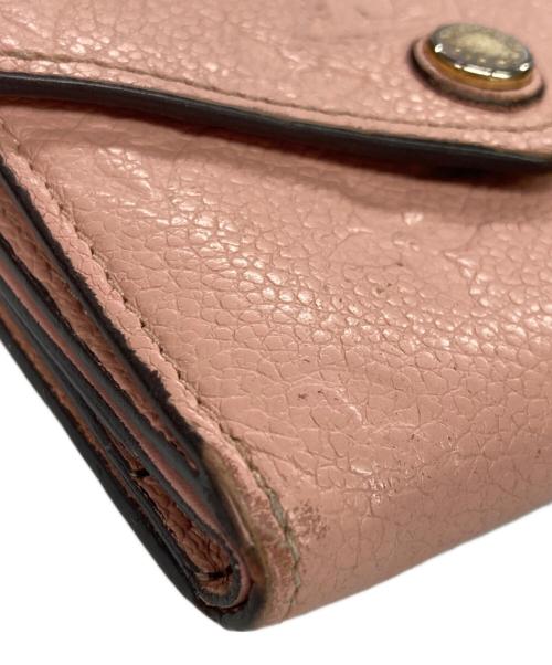 LOUIS VUITTON（ルイ ヴィトン）LOUIS VUITTON (ルイ ヴィトン) アンプラント ポルトフォイユゾエ 3つ折財布 ピンクの古着・服飾アイテム