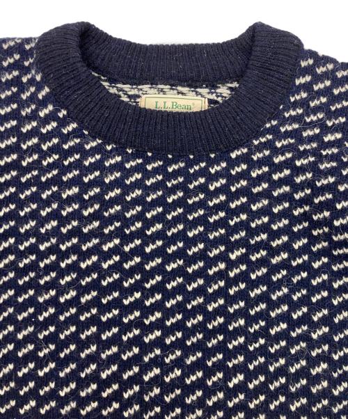L.L.Bean（エルエルビーン）L.L.Bean (エルエルビーン) バーズアイニット ネイビー サイズ:XLの古着・服飾アイテム