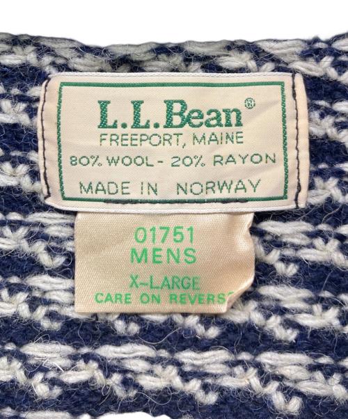 L.L.Bean（エルエルビーン）L.L.Bean (エルエルビーン) バーズアイニット ネイビー サイズ:XLの古着・服飾アイテム