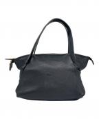 Enseアンサ）の古着「レザーハンドバッグ」｜ブラック