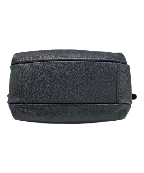 Ense（アンサ）Ense (アンサ) レザーハンドバッグ ブラックの古着・服飾アイテム