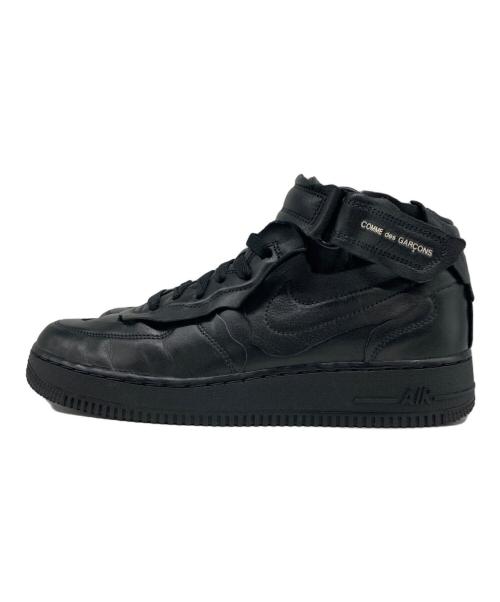 COMME des GARCONS HOMME PLUS（コムデギャルソンオムプリュス）COMME des GARCONS HOMME PLUS (コムデギャルソンオムプリュス) NIKE (ナイキ) AIR FORCE1 MID/エアフォース1 ミッド ブラック サイズ:26.5の古着・服飾アイテム