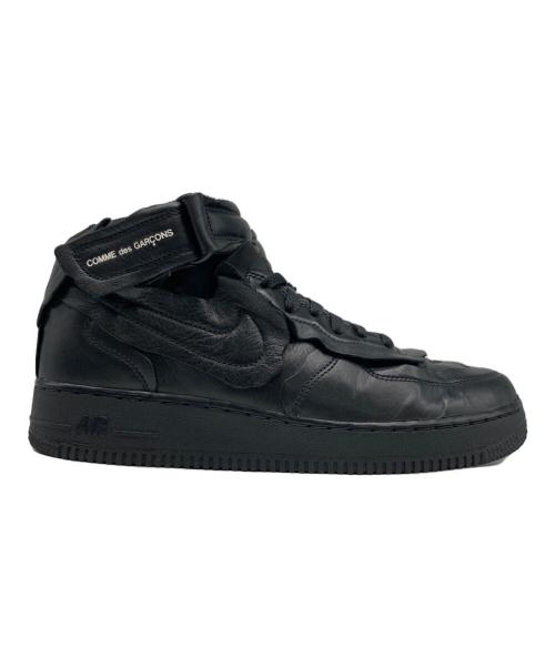 COMME des GARCONS HOMME PLUS（コムデギャルソンオムプリュス）COMME des GARCONS HOMME PLUS (コムデギャルソンオムプリュス) NIKE (ナイキ) AIR FORCE1 MID/エアフォース1 ミッド ブラック サイズ:26.5の古着・服飾アイテム