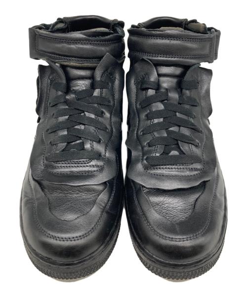 COMME des GARCONS HOMME PLUS（コムデギャルソンオムプリュス）COMME des GARCONS HOMME PLUS (コムデギャルソンオムプリュス) NIKE (ナイキ) AIR FORCE1 MID/エアフォース1 ミッド ブラック サイズ:26.5の古着・服飾アイテム