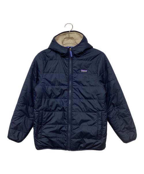 Patagonia（パタゴニア）Patagonia (パタゴニア) Boys Reversible Ready Freddy Hoody/ボーイズ・リバーシブル・レディ・フレディ・フーディ ネイビー×アイボリー サイズ:キッズXLの古着・服飾アイテム