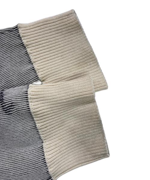 Y-3（ワイスリー）Y-3 (ワイスリー) Graphic Knit Cardigan/グラフィック ニットカーディガン ベージュ サイズ:Mの古着・服飾アイテム