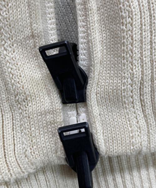 Y-3（ワイスリー）Y-3 (ワイスリー) Graphic Knit Cardigan/グラフィック ニットカーディガン ベージュ サイズ:Mの古着・服飾アイテム