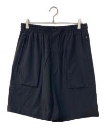 Y-3（ワイスリー）の古着「Stretch nylon ripstop wide shorts ストレッチ ナイロン リップストップ ワイド ショート パンツ」｜ブラック