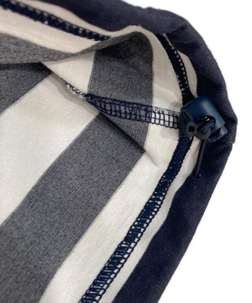 DAIWA PIER39（ダイワ ピア39）DAIWA PIER39 (ダイワ ピア39) TECH DRAWSTRING BORDER S/S TEE テックドローストリング ボーダーショートスリーブティー ネイビー サイズ:XLの古着・服飾アイテム