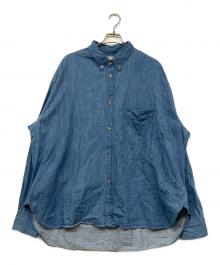 STUDIO NICHOLSON×BEAMS PLUS（スタジオ ニコルソン×ビームスプラス）の古着「 LISA DENIM SHIRT / リサ デニムシャツ」｜ブルー
