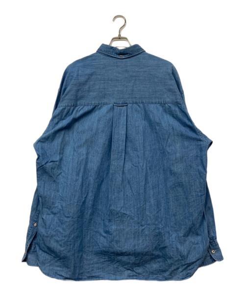 STUDIO NICHOLSON（スタジオ ニコルソン）STUDIO NICHOLSON (スタジオ ニコルソン) BEAMS PLUS (ビームスプラス)  LISA DENIM SHIRT / リサ デニムシャツ ブルー サイズ:XLの古着・服飾アイテム