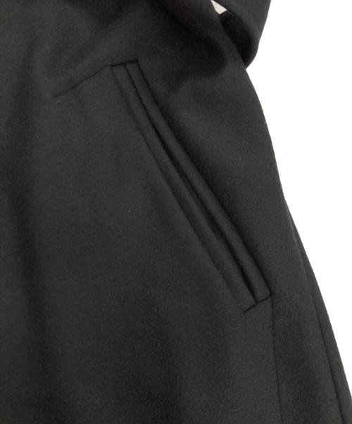 PUBLIC TOKYO（パブリックトウキョウ）PUBLIC TOKYO (パブリックトウキョウ) Super140s マルチウェイ メルトンオーバーサイズスタンドコート / 保温 / 天然撥水 / 抗菌防臭 / 3way ブラック サイズ:2の古着・服飾アイテム