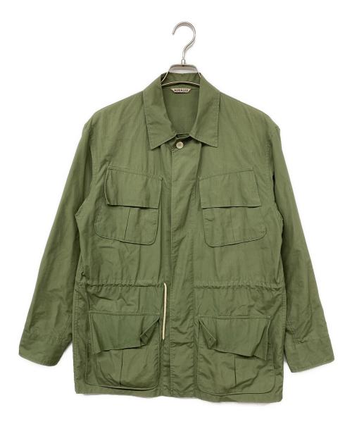 AURALEE（オーラリー）AURALEE (オーラリー) WASHED FINX RIPSTOP FATIGUE JACKET/ウォッシュドフィンクスリップストップファティーグジャケット グリーン サイズ:4の古着・服飾アイテム