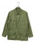 AURALEE（オーラリー）の古着「WASHED FINX RIPSTOP FATIGUE JACKET/ウォッシュドフィンクスリップストップファティーグジャケット」｜グリーン