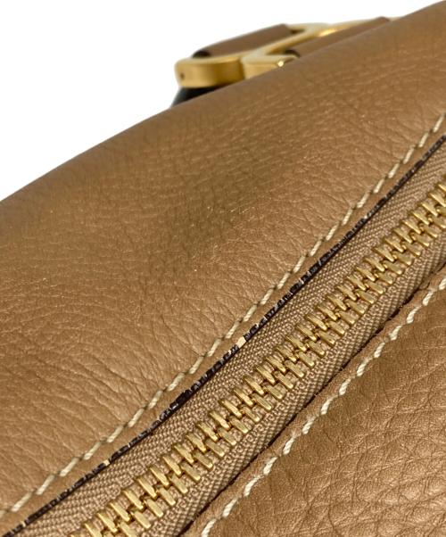 Chloe（クロエ）Chloe (クロエ) Marcie / マーシー ダブルキャリーバッグ ブラウンの古着・服飾アイテム