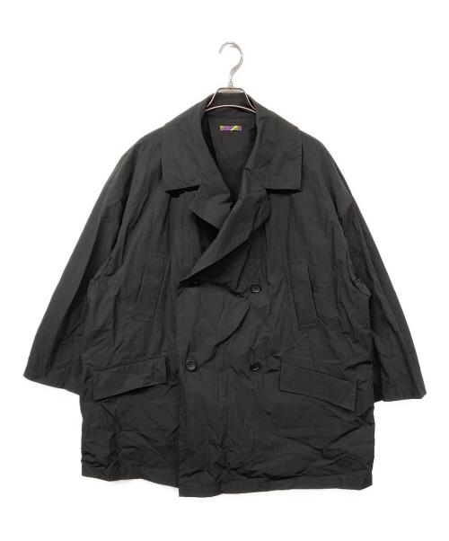 is-ness（イズネス）is-ness (イズネス) NON-BINARY S S PACKABLE COAT/パッカブルコート ブラック サイズ:M(46)の古着・服飾アイテム