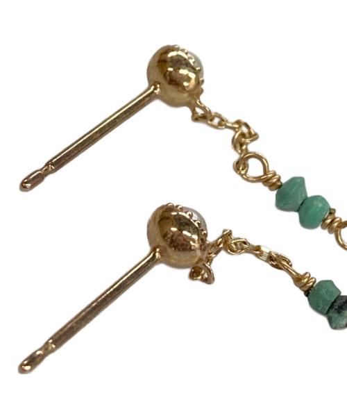 agete（アガット）agete (アガット) ターコイズ・ルビー・パールピアスの古着・服飾アイテム