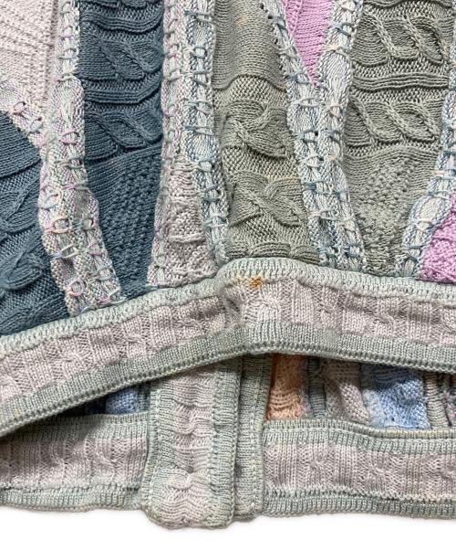 Coogi（クージー）Coogi (クージー) 3Dニットカーディガン スカイブルー サイズ:Mの古着・服飾アイテム