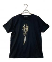 GOTHIC YOHJI YAMAMOTO（ゴシックヨウジヤマモト）の古着「スカルダガープリントTee」｜ブラック