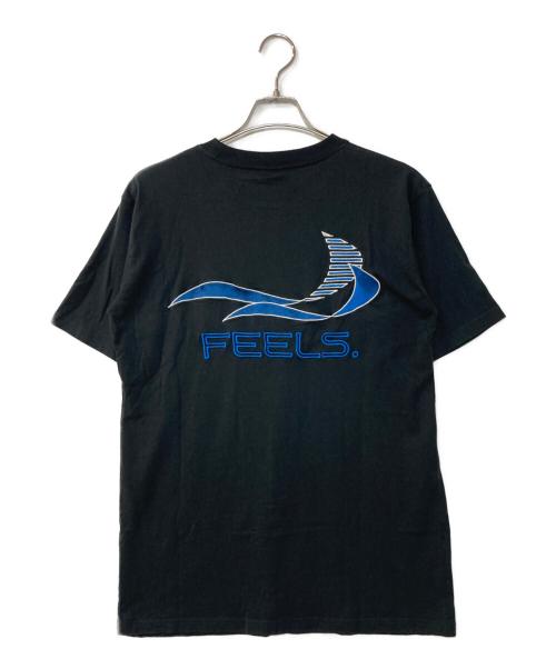 FEELS（フィールズ）FEELS (フィールズ) バックプリントTシャツ ブラック サイズ:Lの古着・服飾アイテム