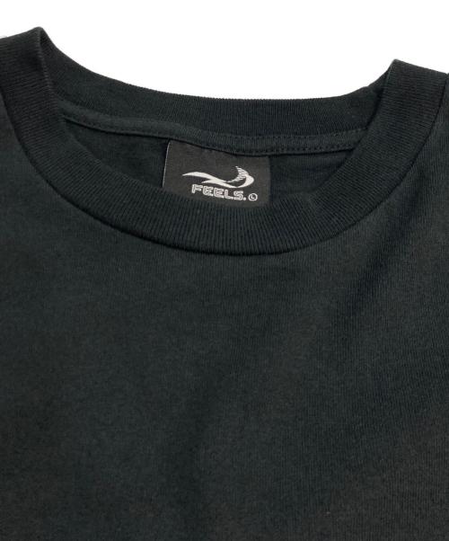 FEELS（フィールズ）FEELS (フィールズ) バックプリントTシャツ ブラック サイズ:Lの古着・服飾アイテム