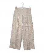 'S Max Maraエスマックスマーラ）の古着「リネンワイドスラックス」｜ベージュ