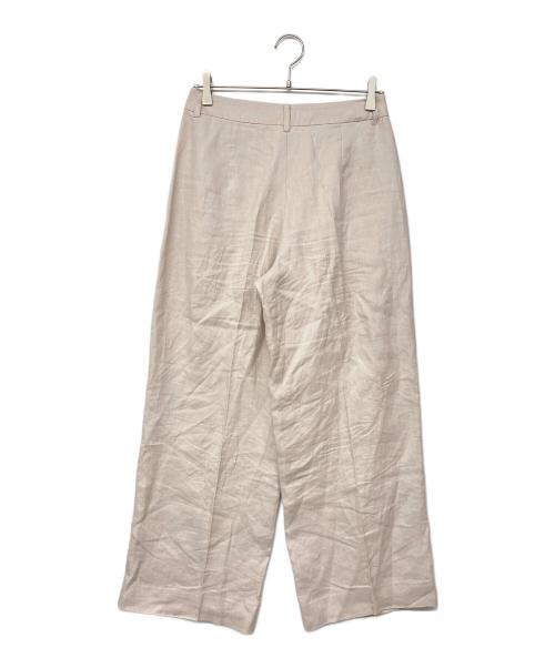 'S Max Mara（エスマックスマーラ）'S Max Mara (エスマックスマーラ) リネンワイドスラックス ベージュ サイズ:40の古着・服飾アイテム