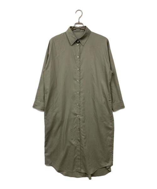 BARNEYS NEWYORK（バーニーズ・ニューヨーク）BARNEYS NEWYORK (バーニーズ・ニューヨーク) シャツワンピース オリーブ サイズ:FREEの古着・服飾アイテム