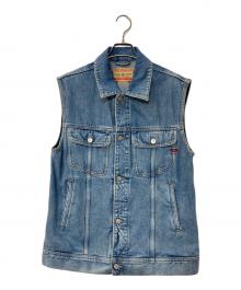 DIESEL（ディーゼル）の古着「D-Barcy-Sm デニムベスト」｜ブルー