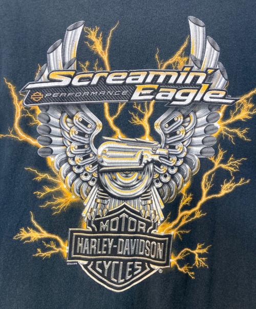 HARLEY-DAVIDSON（ハーレーダビッドソン）HARLEY-DAVIDSON (ハーレーダビッドソン) SCREAMIN EAGLE TEE ブラック サイズ:記載無しの古着・服飾アイテム
