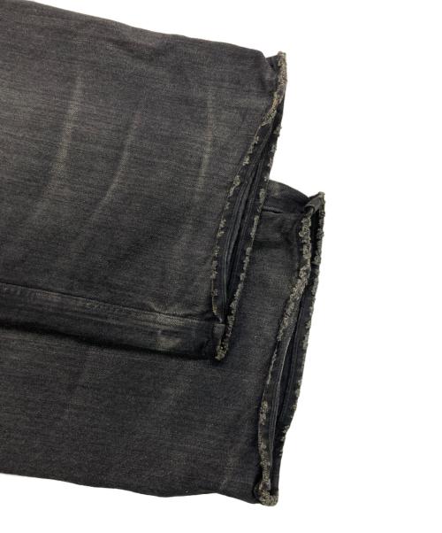 SUBLATIONS（サブレーションズ）SUBLATIONS (サブレーションズ) 2TUCK WIDE DENIM PANTS -ENTASIS Mk- - .14 ブラック サイズ:3の古着・服飾アイテム