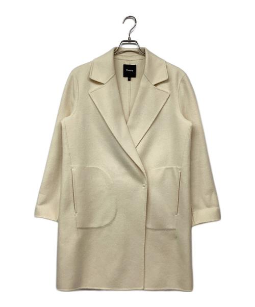 theory（セオリー）theory (セオリー) カシミヤブレンドチェスターコート アイボリー サイズ:Pの古着・服飾アイテム