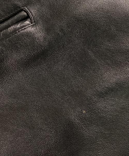 AVIREX（アヴィレックス）AVIREX (アヴィレックス) ドラゴン刺繍ラムレザーバーシティジャケット ブラック サイズ:Lの古着・服飾アイテム