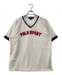 POLO SPORT（ポロスポーツ）の古着「メッシュゲームシャツ Tシャツ」｜ホワイト