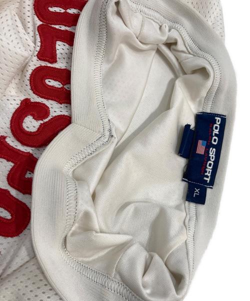 POLO SPORT（ポロスポーツ）POLO SPORT (ポロスポーツ) メッシュゲームシャツ Tシャツ ホワイト サイズ:XLの古着・服飾アイテム