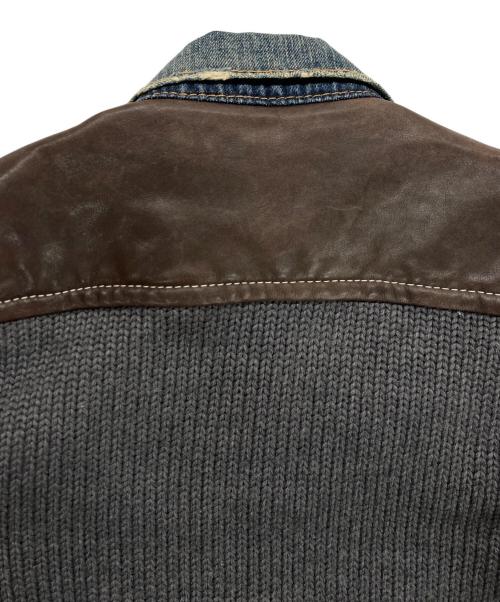 DSQUARED2（ディースクエアード）DSQUARED2 (ディースクエアード) 切替デニムジャケット インディゴ サイズ:40の古着・服飾アイテム