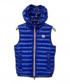MONCLERモンクレール）の古着「GIEN GILET フードダウンベスト」｜ブルー