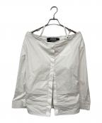 jacquemusジャックムス）の古着「La Chemise Peplo Stretch Cotton Shirt / ラシュミーズペプロブラウス」｜ホワイト