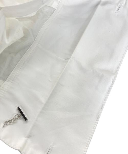 jacquemus（ジャックムス）jacquemus (ジャックムス) La Chemise Peplo Stretch Cotton Shirt / ラシュミーズペプロブラウス ホワイト サイズ:36の古着・服飾アイテム