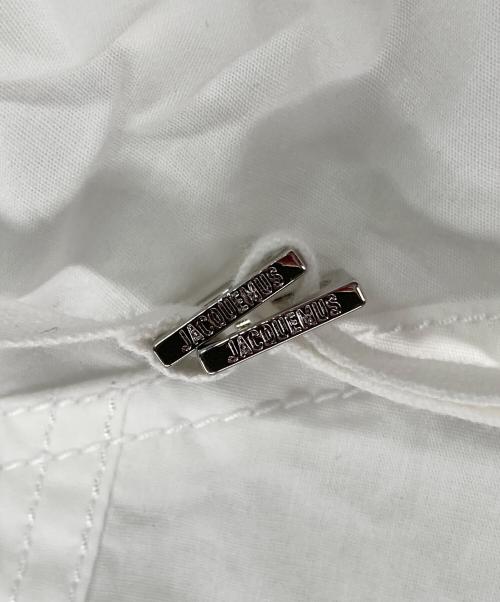 jacquemus（ジャックムス）jacquemus (ジャックムス) La Chemise Peplo Stretch Cotton Shirt / ラシュミーズペプロブラウス ホワイト サイズ:36の古着・服飾アイテム