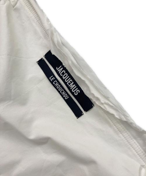 jacquemus（ジャックムス）jacquemus (ジャックムス) La Chemise Peplo Stretch Cotton Shirt / ラシュミーズペプロブラウス ホワイト サイズ:36の古着・服飾アイテム